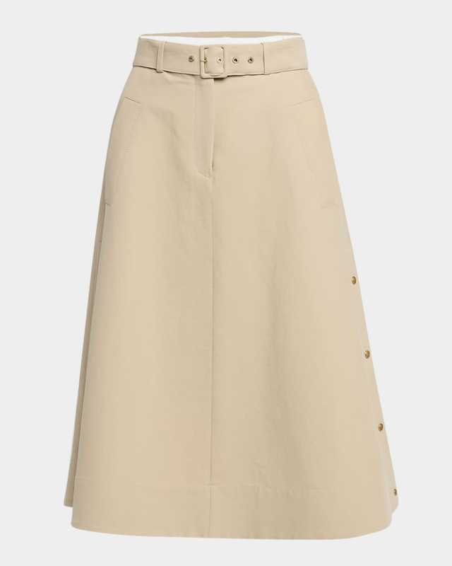 Belted Utility Skirt